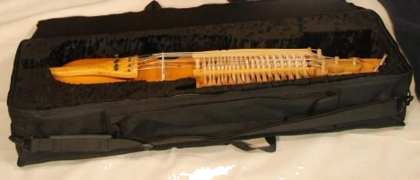 semi-rigid case for nyckelharpa